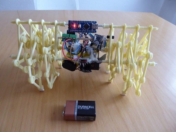 strandbeest arduino 599x450 - Construye un Mini Strandbeest controlado por Arduino
