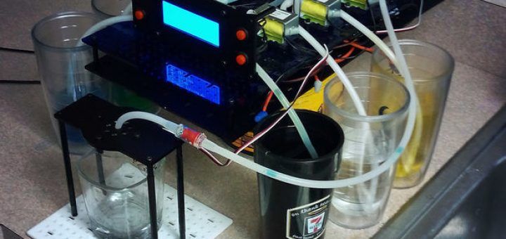 6 shooter 720x340 - Construye un mezclador de bebidas DIY con Arduino Uno