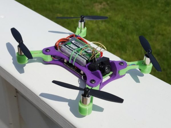 Foldable Brushed Microquad 599x450 - ¿Cómo imprimir drones en 3D? Guía de Todo lo que necesitas saber