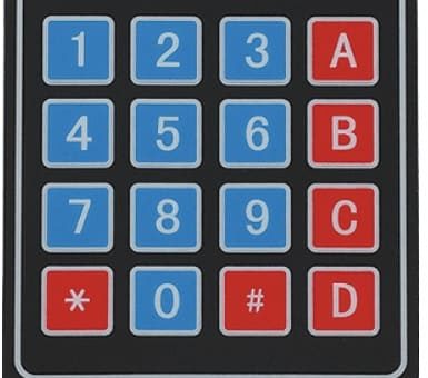 interfaz de teclado 4x4