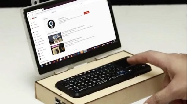 mini laptop con Raspberry Pi