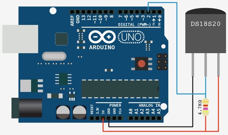 como conectar Arduino a DS18B20 - Cómo medir las temperaturas con DS18B20 y Arduino