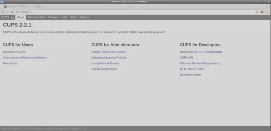 CUPS raspberry Pi - Las mejores aplicaciones de Raspbian para usar un Raspberry Pi como un PC de escritorio