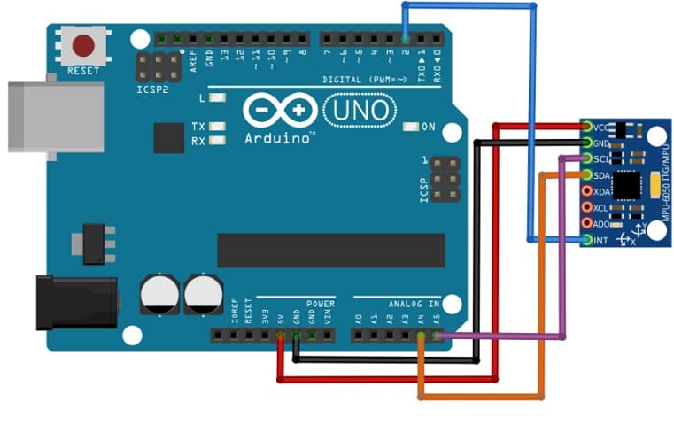 como conectar mpu6050 con arduino - MPU6050, Diagrama de pines, circuito y conexión con Arduino