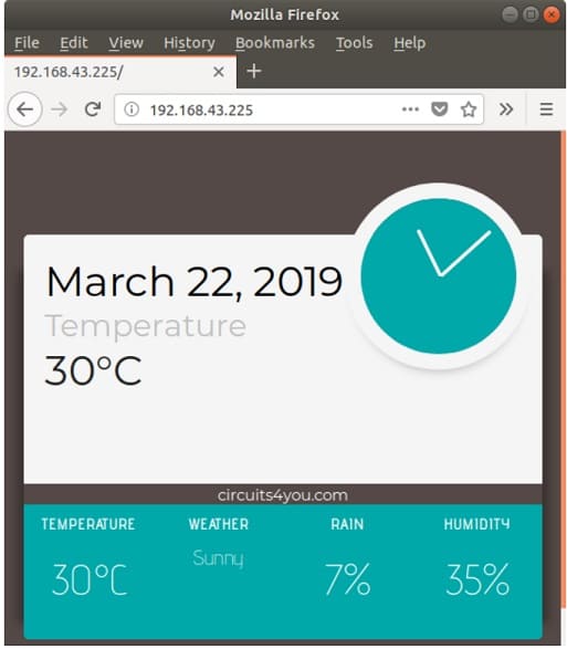 medición de temperatura - Cómo construir una Estación meteorológica con ESP8266 usando el IDE de Arduino