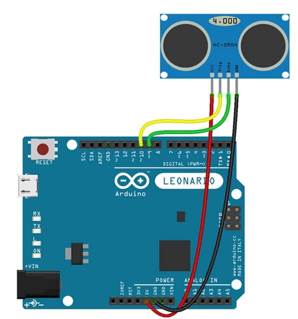 arduino leonardo con hc sr04 - Controla tu PC con el sensor ultrasónico HC-SR04 y Arduino