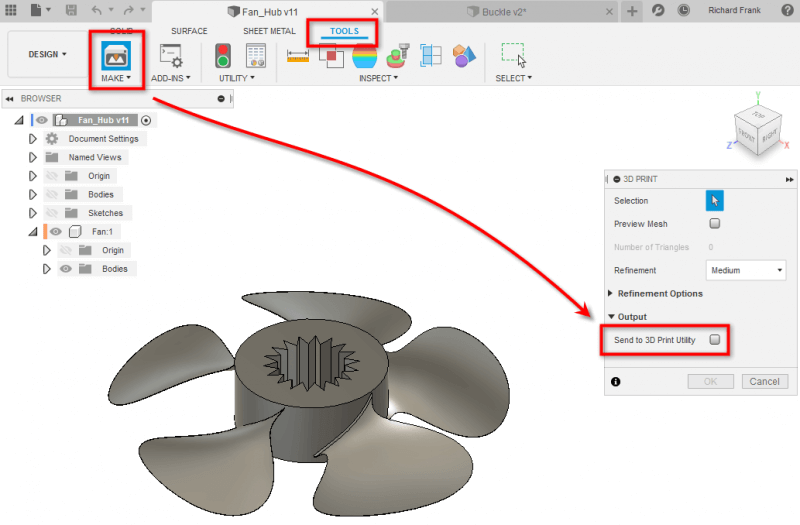 fusion 360 saving and exporting a file - 2021 AutoDesk impresión 3D – Tutorial paso a paso para principiantes
