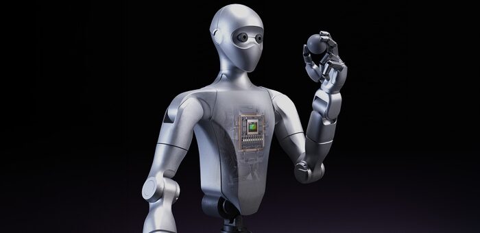 Robot humanoide de referencia Isaac GR00T sobre chasis Unitree H2 Plus. Imagen de prensa: NVIDIA